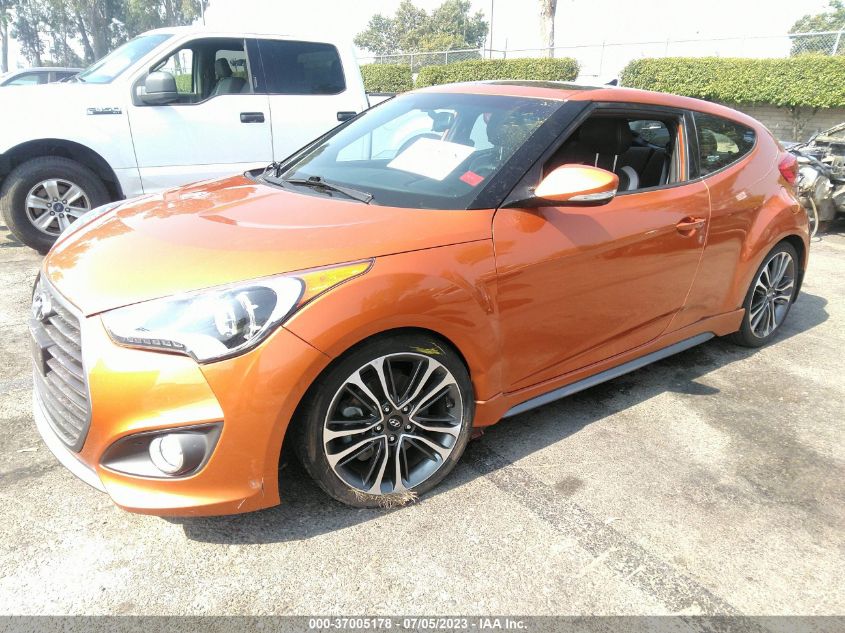 2016 HYUNDAI VELOSTER TURBO - KMHTC6AEXGU257876