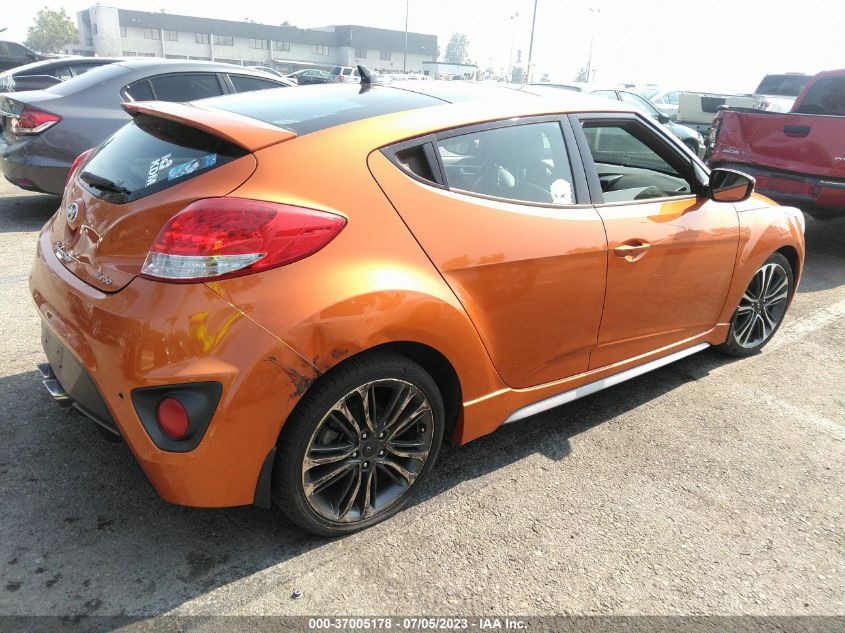 2016 HYUNDAI VELOSTER TURBO - KMHTC6AEXGU257876