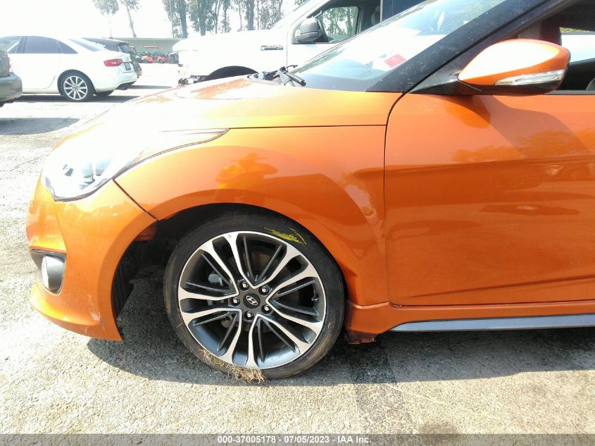 2016 HYUNDAI VELOSTER TURBO - KMHTC6AEXGU257876