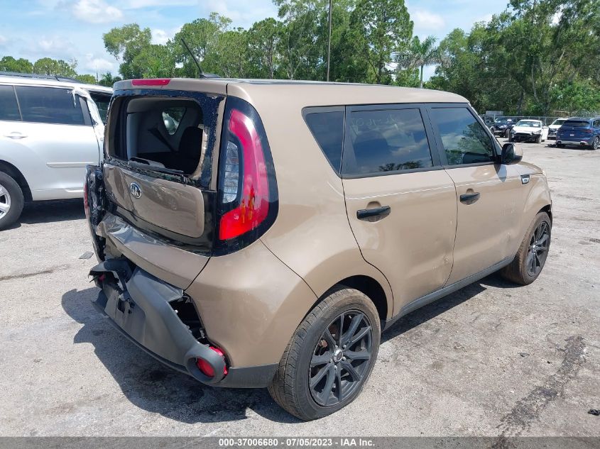 2016 KIA SOUL BASE - KNDJN2A27G7267302