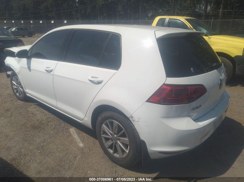 2017 VOLKSWAGEN GOLF S - 3VW217AUXHM067873