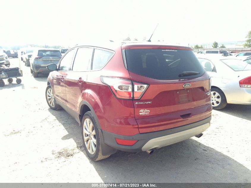 2017 FORD ESCAPE TITANIUM - 1FMCU0J99HUD10663