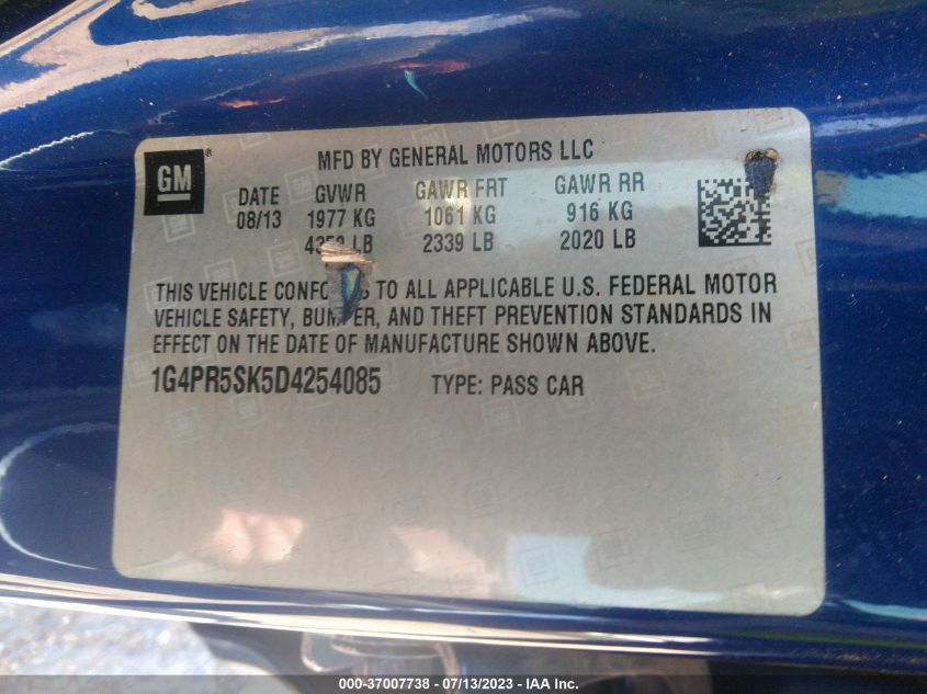 2013 BUICK VERANO CONVENIENCE GROUP - 1G4PR5SK5D4254085