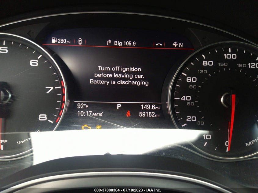 VIN WAUC8AFC8HN080592 2017 AUDI A6 PREMIUM
