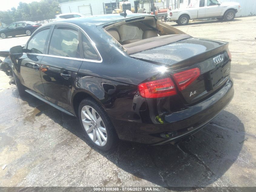2014 AUDI A4 PREMIUM - WAUAFAFL6EN018343