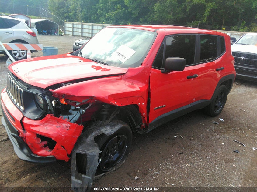 VIN ZACNJBABXKPK07360 2019 JEEP RENEGADE SPORT