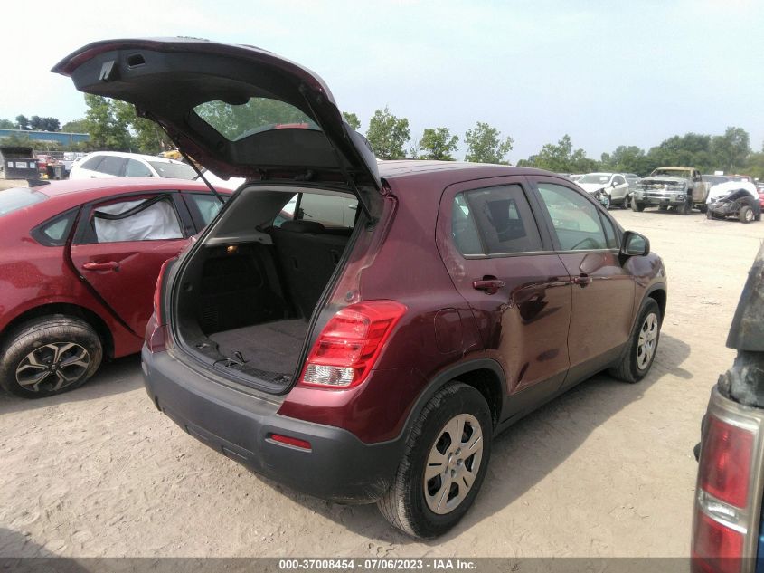 2016 CHEVROLET TRAX LS - 3GNCJKSB1GL123556