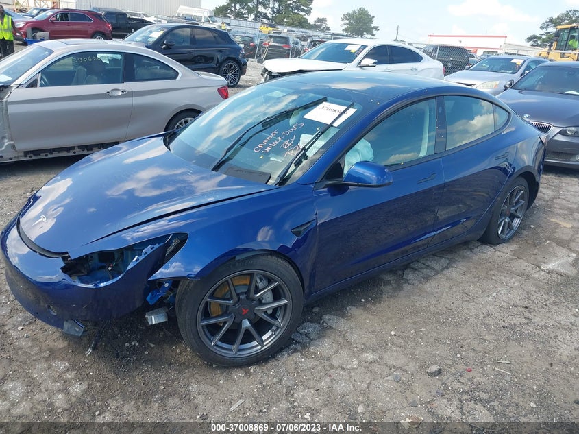 VIN 5YJ3E1EB4NF158140 2022 TESLA MODEL 3 LONG RANGE