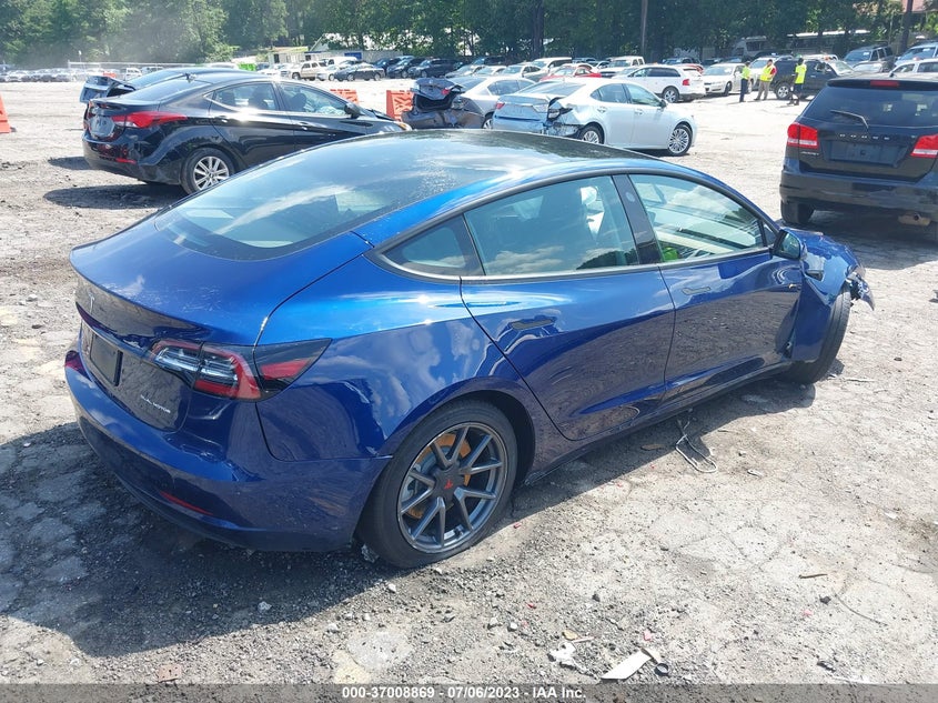 VIN 5YJ3E1EB4NF158140 2022 TESLA MODEL 3 LONG RANGE