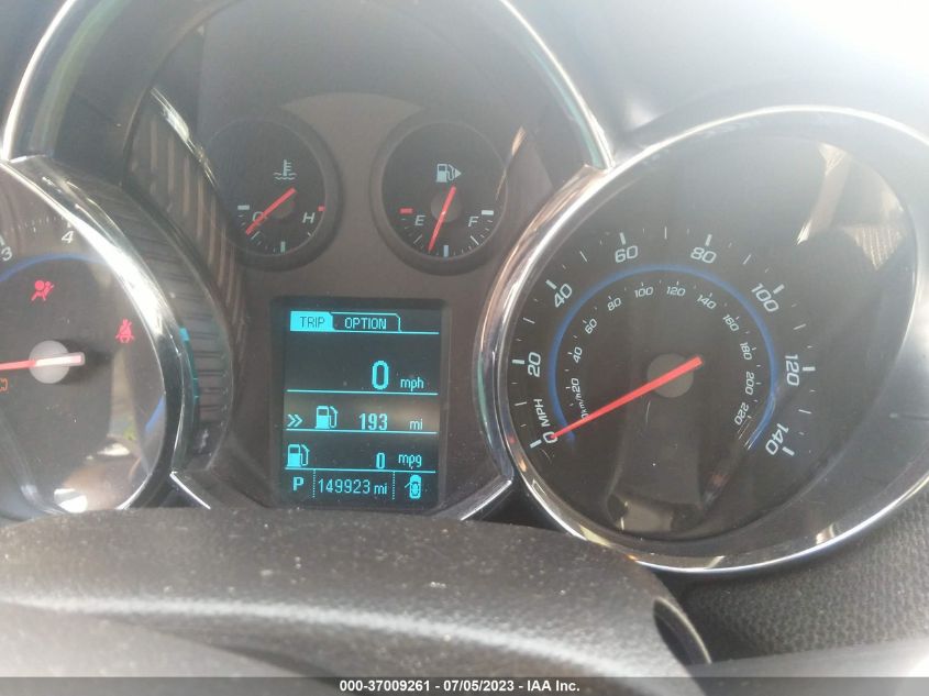 2013 CHEVROLET CRUZE 2LT - 1G1PE5SB8D7320653