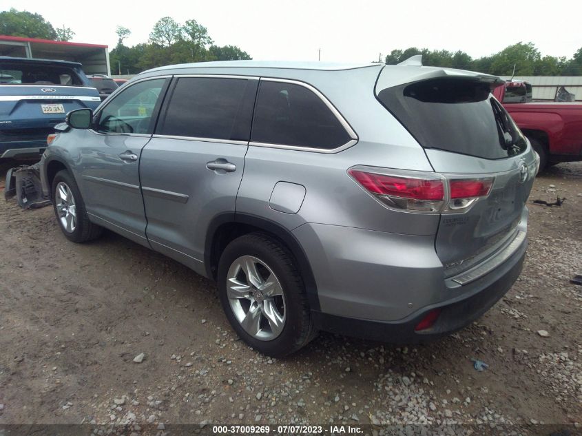 2015 TOYOTA HIGHLANDER LIMITED - 5TDYKRFH3FS111565