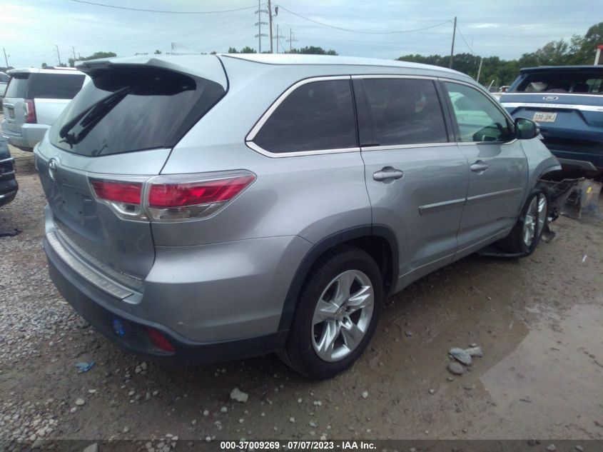 2015 TOYOTA HIGHLANDER LIMITED - 5TDYKRFH3FS111565