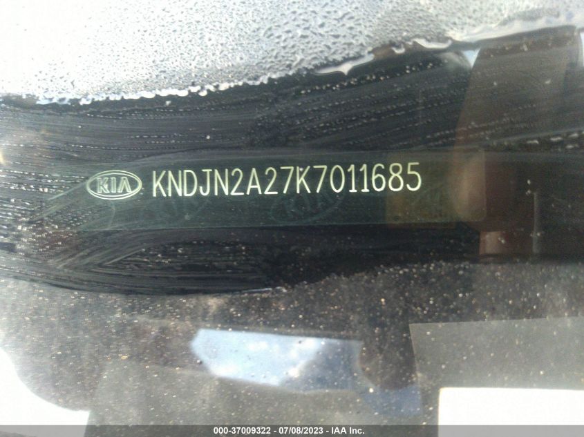 2019 KIA SOUL BASE - KNDJN2A27K7011685