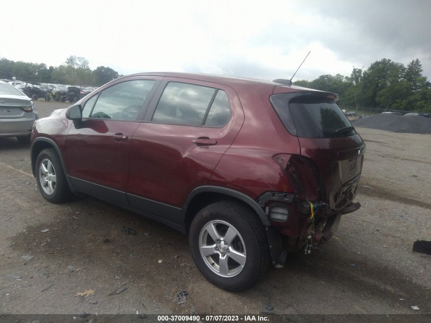 2016 CHEVROLET TRAX LS - 3GNCJNSB7GL272569