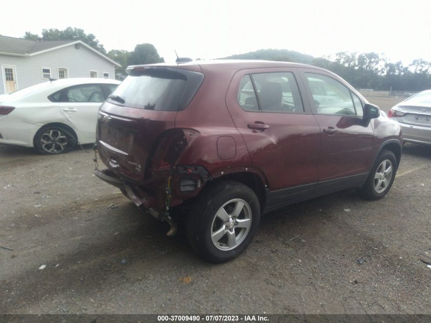 2016 CHEVROLET TRAX LS - 3GNCJNSB7GL272569