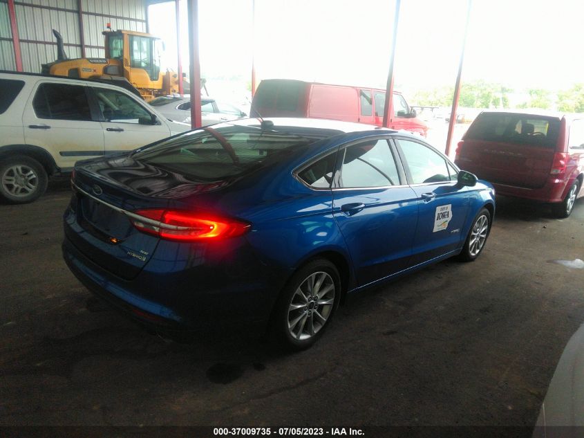 2017 FORD FUSION HYBRID SE - 3FA6P0LUXHR123312