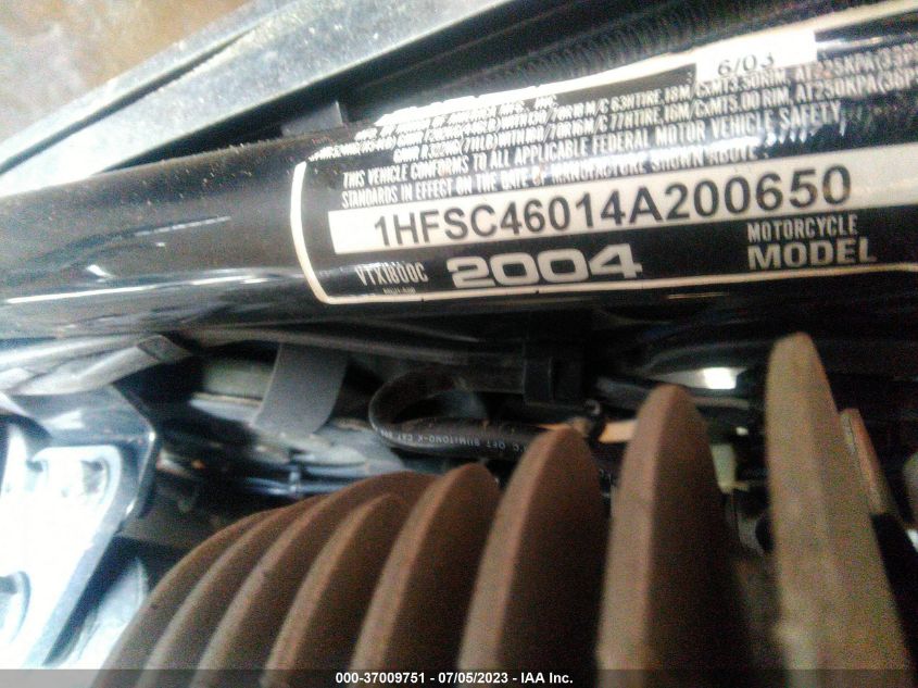 2004 HONDA VTX1800 C - 1HFSC46014A200650