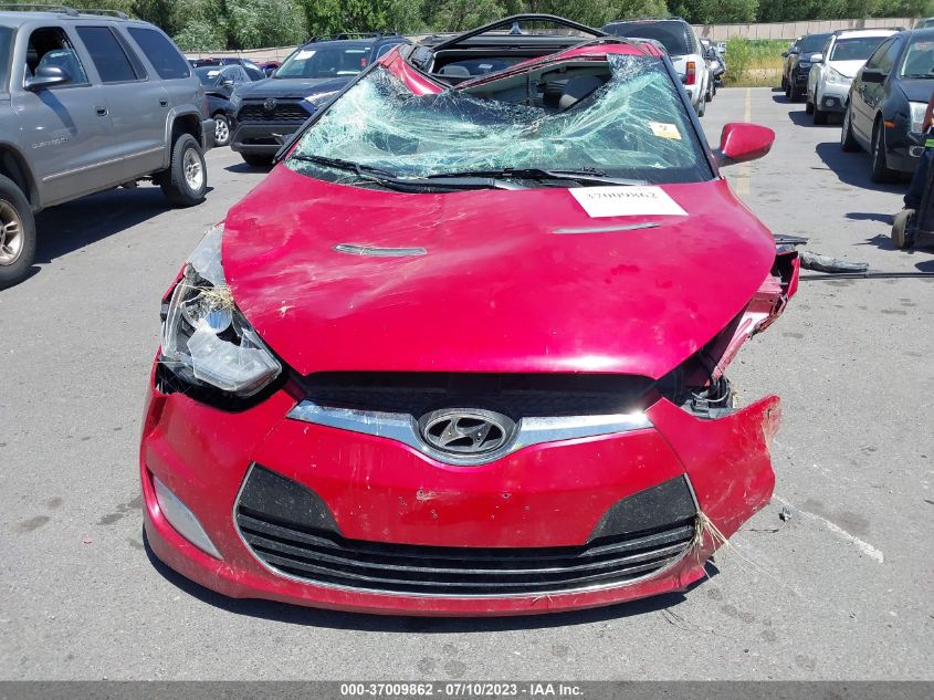 2013 HYUNDAI VELOSTER W/GRAY INT - KMHTC6AD9DU119510