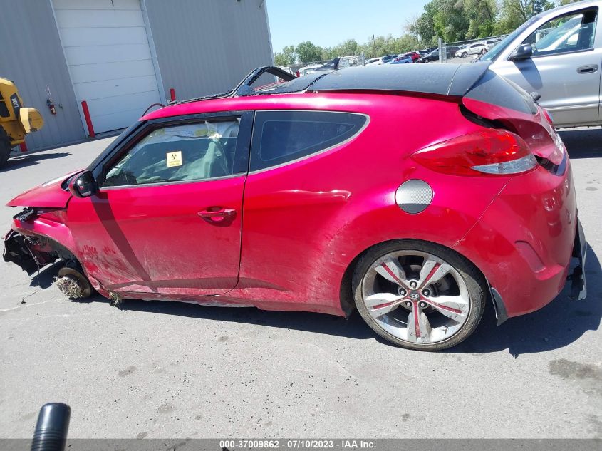 2013 HYUNDAI VELOSTER W/GRAY INT - KMHTC6AD9DU119510