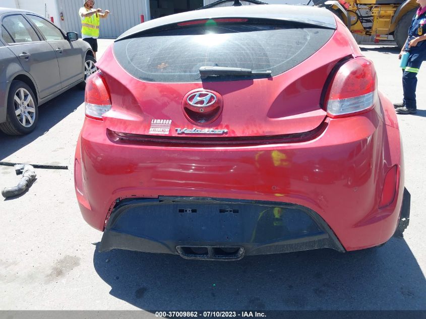 2013 HYUNDAI VELOSTER W/GRAY INT - KMHTC6AD9DU119510