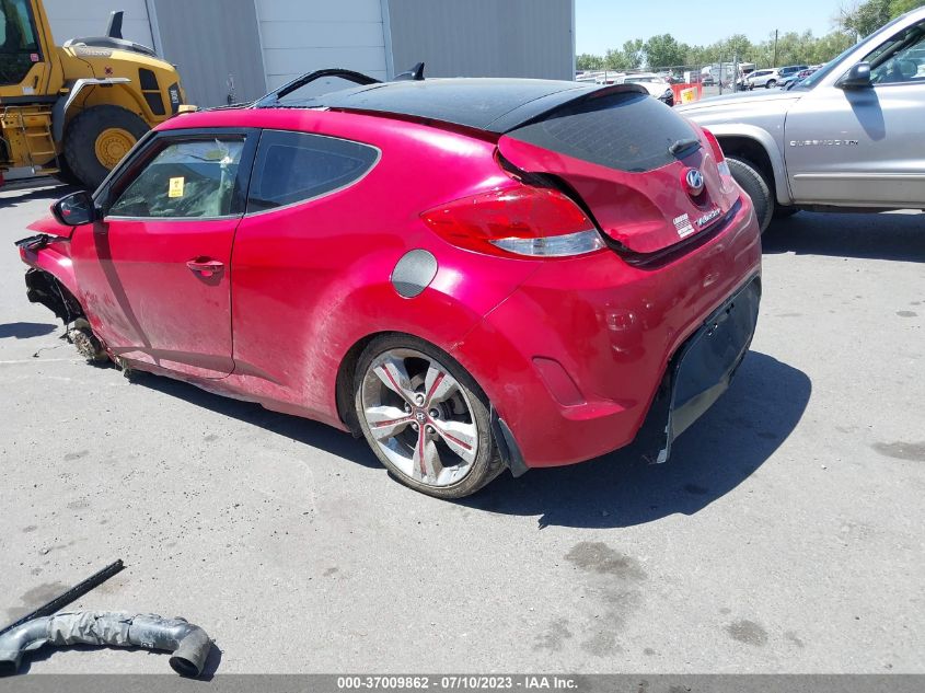 2013 HYUNDAI VELOSTER W/GRAY INT - KMHTC6AD9DU119510