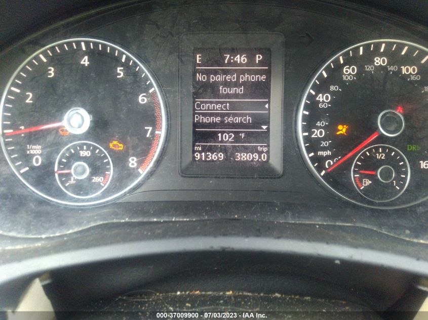 2013 VOLKSWAGEN EOS KOMFORT - WVWBW8AH7DV005635