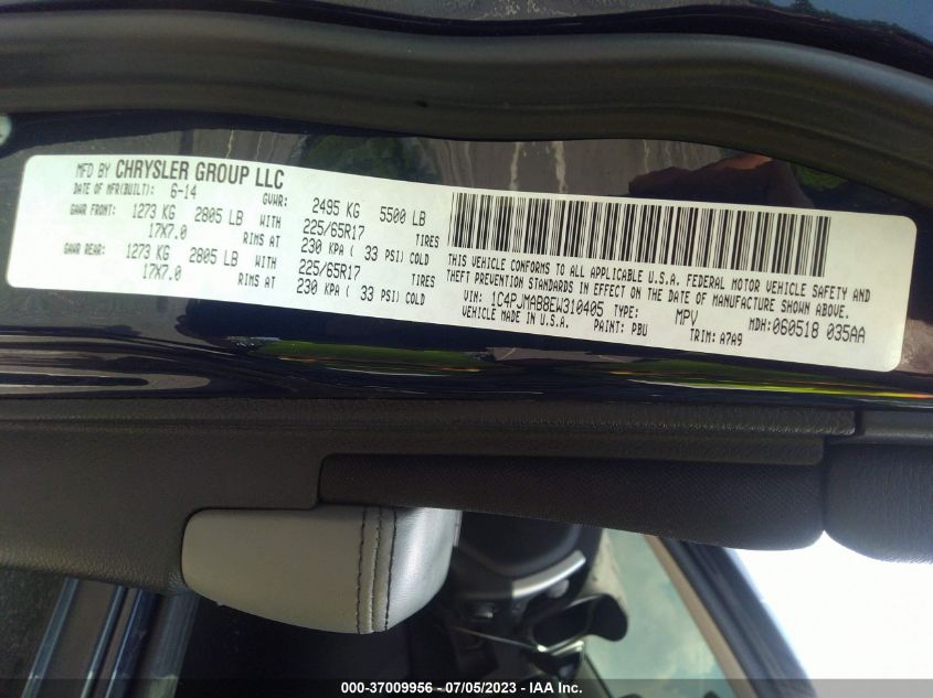 2014 JEEP CHEROKEE SPORT - 1C4PJMAB8EW310405