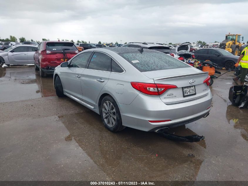 2016 HYUNDAI SONATA 2.4L LIMITED - 5NPE34AF8GH268072