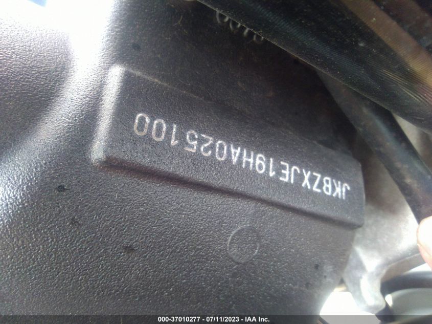 2017 KAWASAKI ZX636 E JKBZXJE19HA025100
