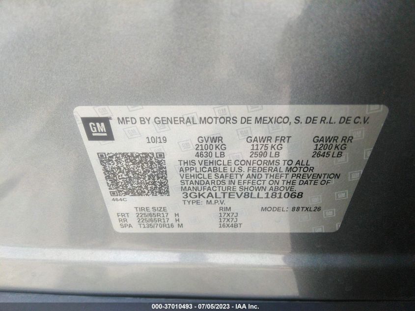 2020 GMC TERRAIN SLE - 3GKALTEV8LL181068