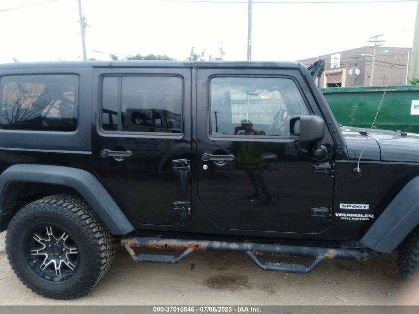 2014 JEEP WRANGLER UNLIMITED SPORT - 1C4BJWDG2EL171032