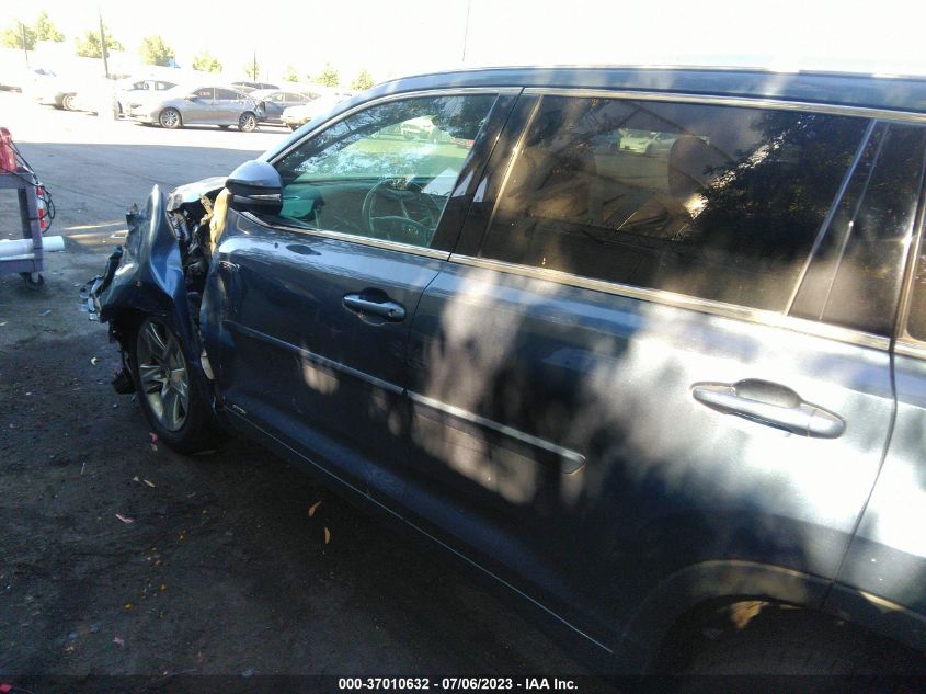 2019 TOYOTA HIGHLANDER HYBRID LIMITED - 5TDDGRFH5KS062430