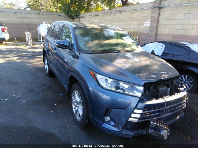 2019 TOYOTA HIGHLANDER HYBRID LIMITED - 5TDDGRFH5KS062430