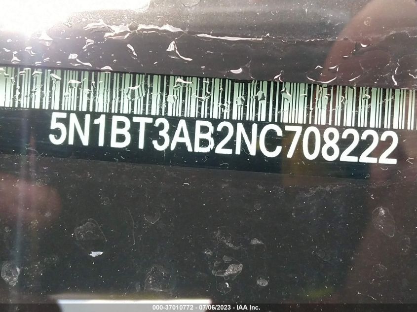 2022 NISSAN ROGUE S - 5N1BT3AB2NC708222