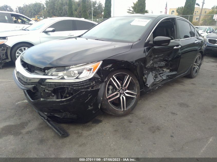 2017 HONDA ACCORD SEDAN SPORT SE - 1HGCR2F11HA298533