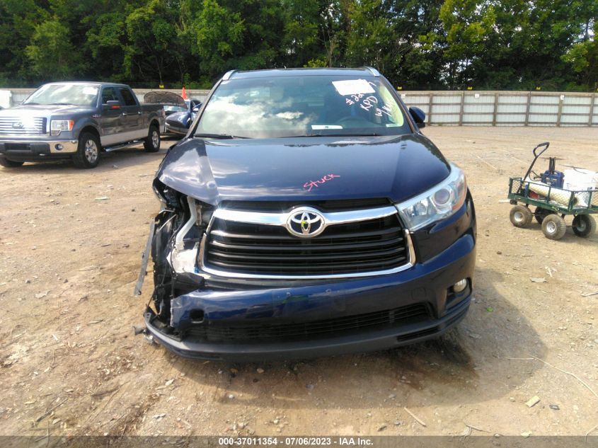 2016 TOYOTA HIGHLANDER XLE - 5TDJKRFHXGS315721