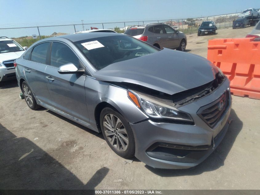 2016 HYUNDAI SONATA 2.4L SPORT - 5NPE34AF0GH283276