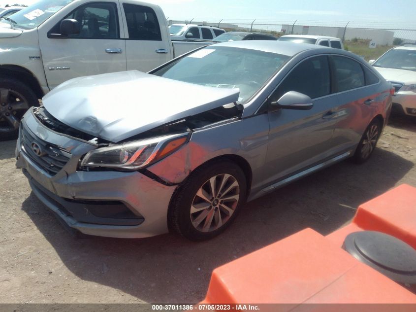 2016 HYUNDAI SONATA 2.4L SPORT - 5NPE34AF0GH283276