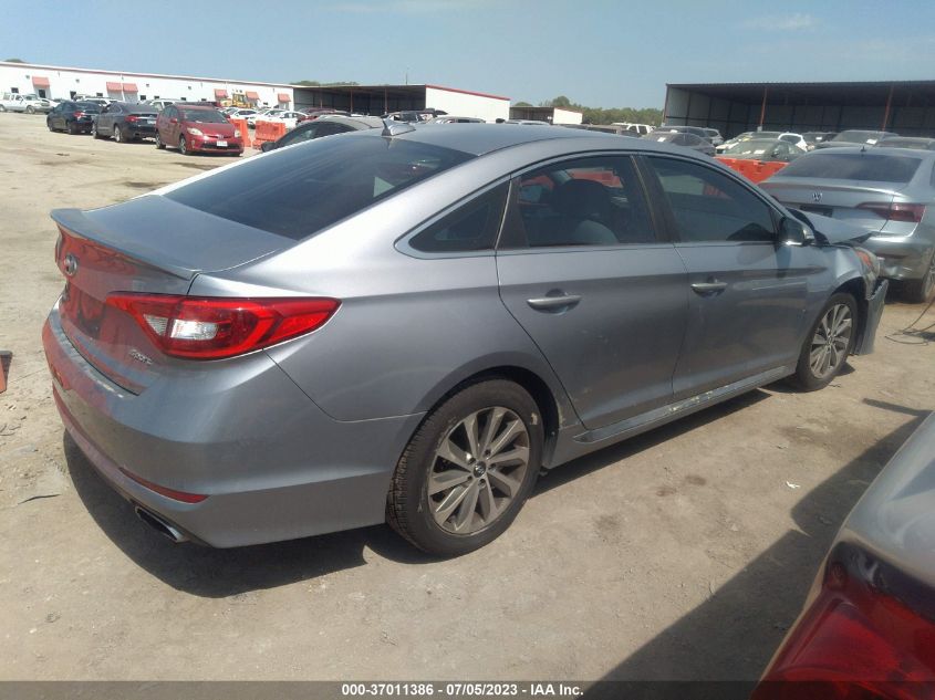 2016 HYUNDAI SONATA 2.4L SPORT - 5NPE34AF0GH283276
