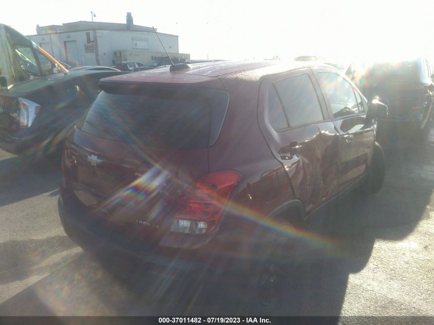 2015 CHEVROLET TRAX LS - KL7CJKSB4FB085830