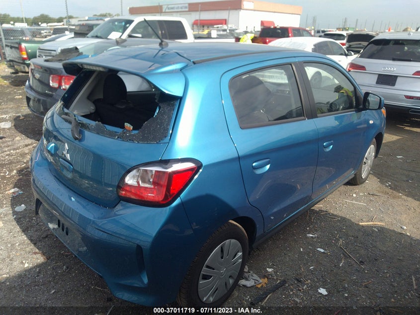VIN ML32AUHJXNH008225 2022 MITSUBISHI MIRAGE ES/LE