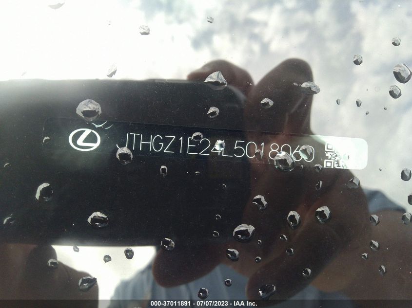 2020 LEXUS IS IS 350 F SPORT - JTHGZ1E24L5018060