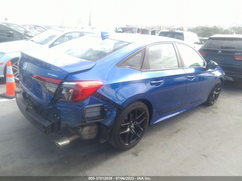 2022 HONDA CIVIC SEDAN SPORT - 2HGFE2F50NH515580