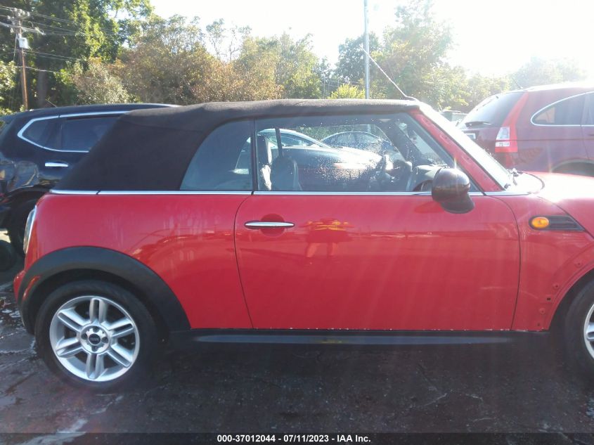 2013 MINI CONVERTIBLE COOPER WMWZN3C58DT568225