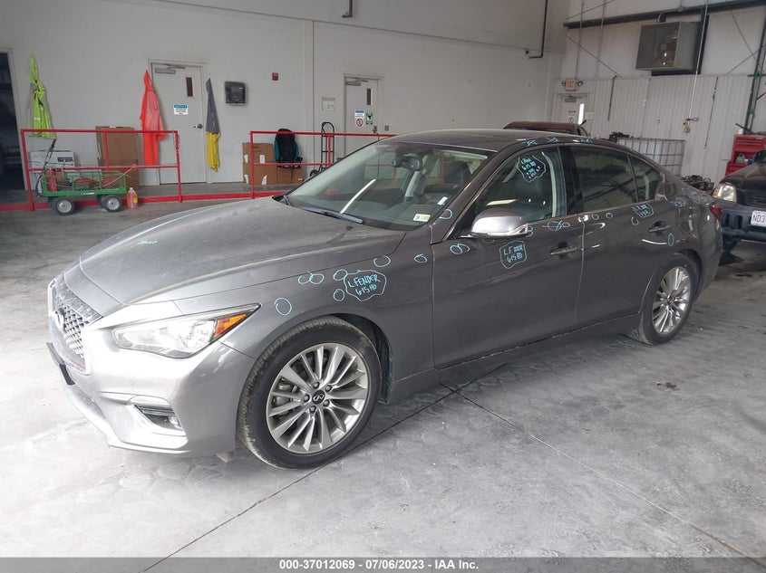 VIN JN1EV7BP6MM707387 2021 INFINITI Q50 3.0T LUXE