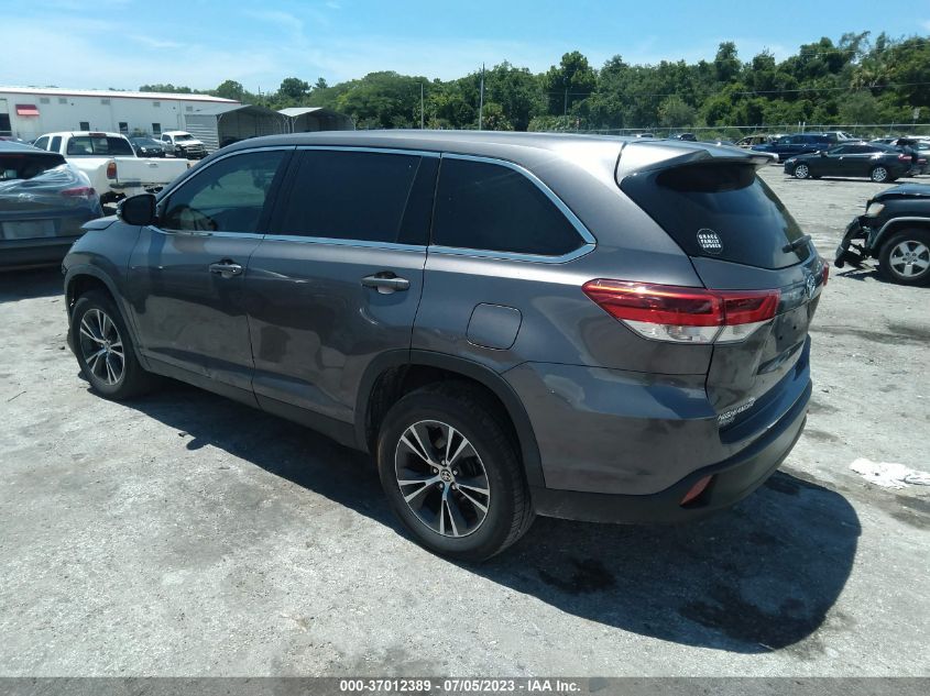 2019 TOYOTA HIGHLANDER LE - 5TDZARFH2KS060139
