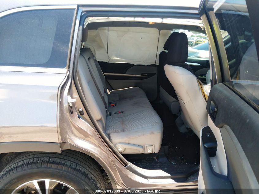2019 TOYOTA HIGHLANDER LE - 5TDZARFH2KS060139