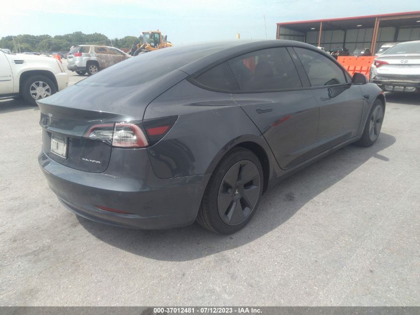 2022 TESLA MODEL 3 LONG RANGE - 5YJ3E1EB3NF180596