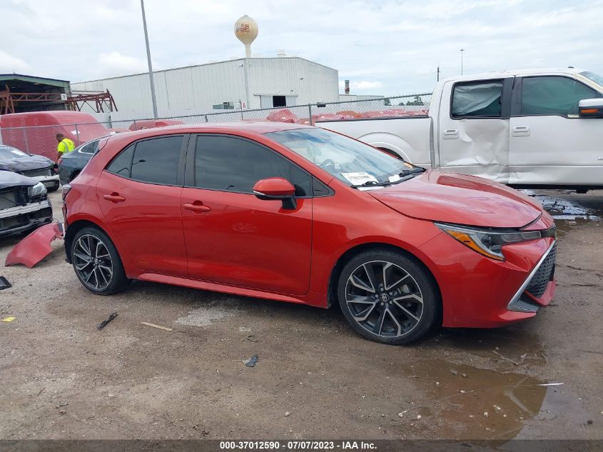 2019 TOYOTA COROLLA HATCHBACK SE/XSE JTNK4RBE0K3009384