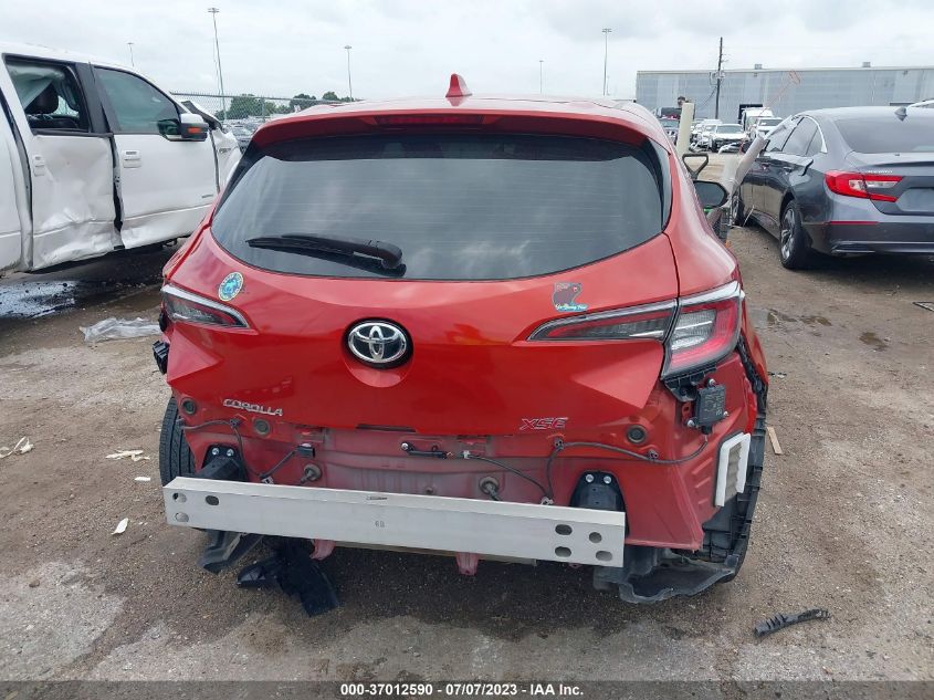 2019 TOYOTA COROLLA HATCHBACK SE/XSE JTNK4RBE0K3009384